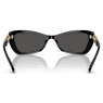 Okulary przeciwsłoneczne, Kształt motyla, SK6033, Czarne - Swarovski, 5706550