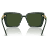 Sunglasses, Square shape, SK6032, Green - Swarovski, 5706555