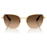 Sunglasses, Square shape, SK7029, Gold tone - Swarovski, 5706557