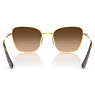 Sunglasses, Square shape, SK7029, Gold tone - Swarovski, 5706557