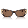 Sunglasses, Cat-eye shape, SK6029, Brown - Swarovski, 5706559