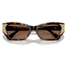 Sunglasses, Cat-eye shape, SK6029, Brown - Swarovski, 5706559