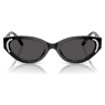 Sunglasses, Cat-eye shape, SK6030, Black - Swarovski, 5706560