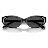 Occhiali da sole, Forma Cat-eye, SK6030, Neri - Swarovski, 5706560