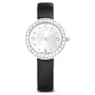 Matrix Tennis watch, Swiss Made, Leather strap, Black, Stainless Steel - Swarovski, 5706663