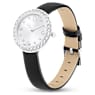 Matrix Tennis watch, Swiss Made, Leather strap, Black, Stainless Steel - Swarovski, 5706663