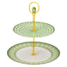 Alzatina Signum, Porcellana, Piccola, Verde - Swarovski, 5706883