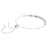 Matrix Tennis bracelet, Baguette cut, Purple, Rhodium plated - Swarovski, 5707199