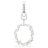 Symbolica charm, O, White, Rhodium plated - Swarovski, 5707229