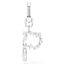 Charm Symbolica, P, Blanc, Métal rhodié - Swarovski, 5707230
