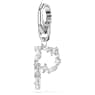 Charm Symbolica, P, Blanc, Métal rhodié - Swarovski, 5707230
