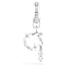 Charm Symbolica, P, Blanc, Métal rhodié - Swarovski, 5707230