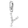 Symbolica charm, Y, White, Rhodium plated - Swarovski, 5707289