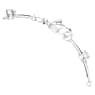 Constella Tennis bracelet, Crystal pearl, Round cuts, White, Rhodium plated - Swarovski, 5707511