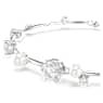Constella Tennis bracelet, Crystal pearl, Round cuts, White, Rhodium plated - Swarovski, 5707511