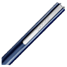 Crystal Shimmer Glide ballpoint pen, Blue, Blue lacquered, Chrome plated - Swarovski, 5707709