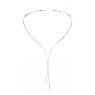 Matrix Y necklace, Round cut, White, Rhodium plated - Swarovski, 5707988