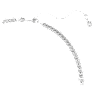Matrix Y necklace, Round cut, White, Rhodium plated - Swarovski, 5707988