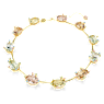 Gema necklace, Mixed cuts, Multicolored, Gold-tone plated - Swarovski, 5708027