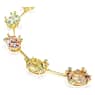 Gema necklace, Mixed cuts, Multicolored, Gold-tone plated - Swarovski, 5708027