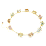 Gema necklace, Mixed cuts, Multicolored, Gold-tone plated - Swarovski, 5708027