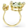 Gema open ring, Mixed cuts, Multicolored, Gold-tone plated - Swarovski, 5708028