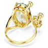 Gema open ring, Mixed cuts, Multicolored, Gold-tone plated - Swarovski, 5708028