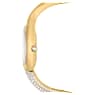 Dextera Asymmetric watch, Swiss Made, Metal bracelet, Gold tone, Gold-tone finish - Swarovski, 5708030