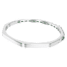 Matrix bangle, Baguette cut, Octagon shape, Green, Rhodium plated - Swarovski, 5708110