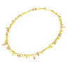 Gema strandage, Mixed cuts, Yellow, Gold-tone plated - Swarovski, 5708709