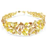 Gema choker, Mixed cuts, Yellow, Gold-tone plated - Swarovski, 5708713