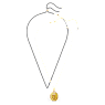 Lucent pendant, Octagon shape, Yellow, Gold-tone plated - Swarovski, 5708781