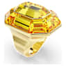 Lucent cocktail ring, Octagon shape, Yellow, Gold-tone plated - Swarovski, 5708782