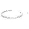 Girocollo Matrix, Taglio Round, Bianco, Placcato rodio - Swarovski, 5708936