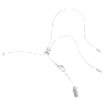 Girocollo Matrix, Taglio Round, Bianco, Placcato rodio - Swarovski, 5708936