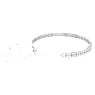 Girocollo Matrix, Taglio Round, Bianco, Placcato rodio - Swarovski, 5708936