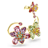 Idyllia Öronclip, Set (3), Asymmetrisk design, Blandade slipningar, Blomma, Flerfärgad, Guldfärgad plätering - Swarovski, 5709026