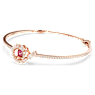 Snake 手鐲, 混合式切割, 蛇年, 紅色, 鍍玫瑰金色調 - Swarovski, 5709088