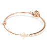 Snake 手鐲, 混合式切割, 蛇年, 紅色, 鍍玫瑰金色調 - Swarovski, 5709088