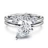 Galaxy ring, Set (2), Lab-grown diamonds 1.4 ct tw, Mixed shapes, 18K white gold - Swarovski, 5709162