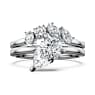 Galaxy ring, Set (2), Lab-grown diamonds 1.4 ct tw, Mixed shapes, 18K white gold - Swarovski, 5709162