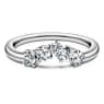Galaxy ring, Set (2), Lab-grown diamonds 1.4 ct tw, Mixed shapes, 18K white gold - Swarovski, 5709162