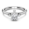 Galaxy ring, Lab-grown diamonds 0.5 ct tw, Round shape, 18K white gold - Swarovski, 5709165