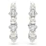 Matrix Kreolen, Kristallperle, Rundschliff, Weiß, Rhodiniert - Swarovski, 5709256