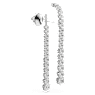 Matrix Oorhangers, Kleurverloop van Ronde slijpvormen, Wit, Rodium toplaag - Swarovski, 5709257