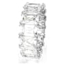 Anello Matrix Vittore, Taglio baguette, Bianco, Placcato rodio - Swarovski, 5709275