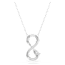 Pendentif Eternity, Diamants de synthèse 0,2 ct tw, Forme de poire, Infini, Or blanc 18 carats - Swarovski, 5709796