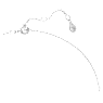 Eternity pendant, Lab-grown diamonds 0.33 ct tw, Pear shape, Infinity, 18K white gold - Swarovski, 5709797