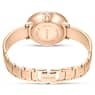 Crystalline Bangle watch, Swiss Made, Metal bracelet, Green, Rose gold-tone finish - Swarovski, 5709816