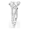 Stilla cocktail ring, Square cut, Pavé, White, Rhodium plated - Swarovski, 5709901